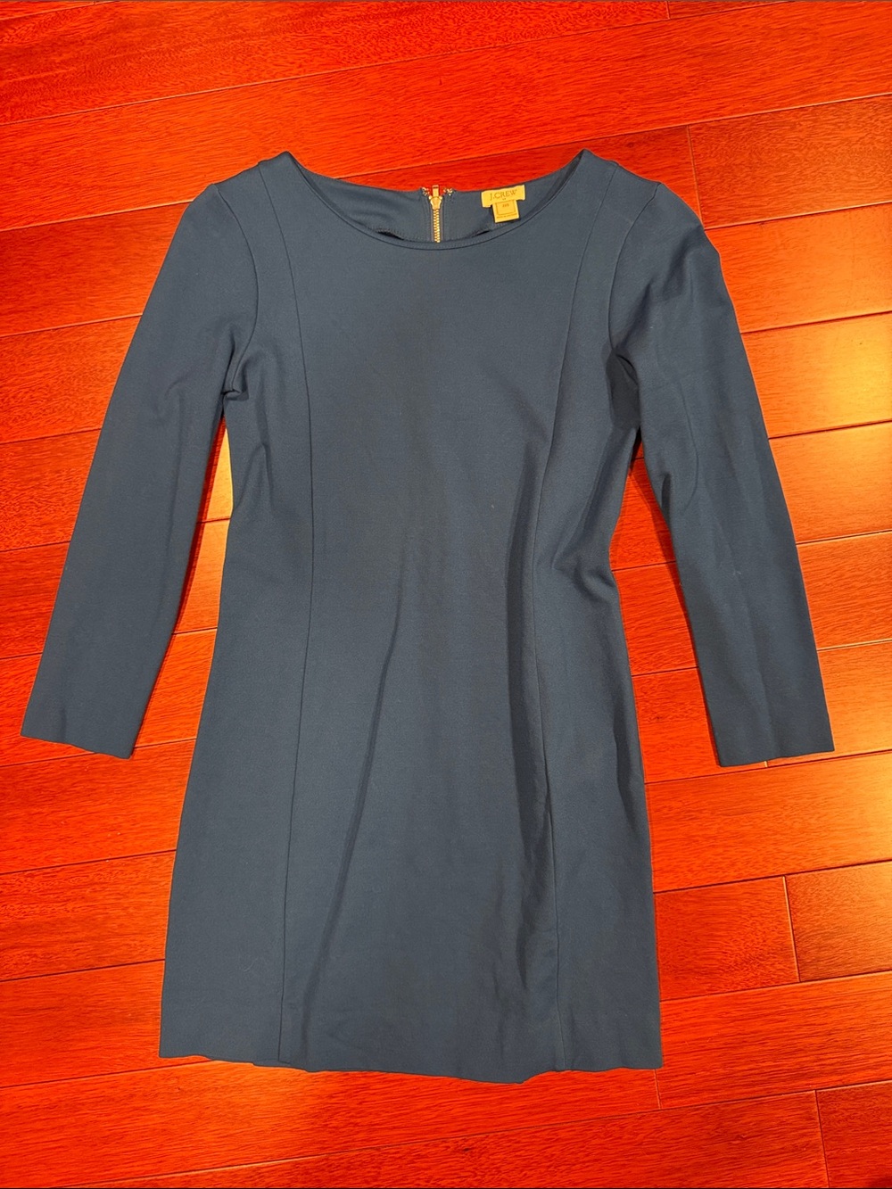 J. Crew Navy Long Sleeve Sheath Dress